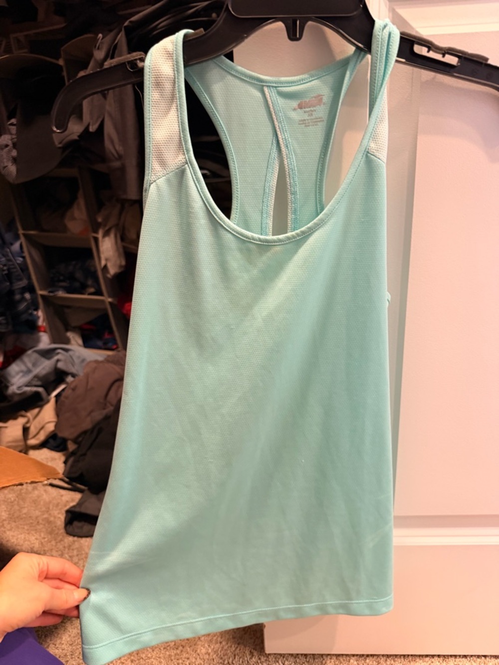 Avia Light Aqua Racerback Athletic Tank Top